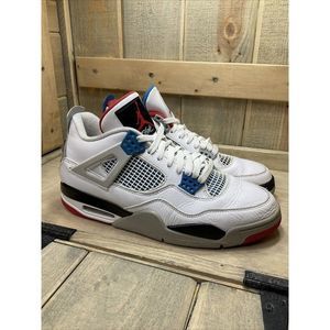 2019 Nike Air Jordan 4 Retro SE What The US10.5 Fire Red Military Cement White